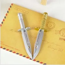 10 шт./лот милые кавайи новинки из Кореи нож шариковые ручки прекрасная пластиковая шариковая ручка Креативные канцелярские подарки 0620