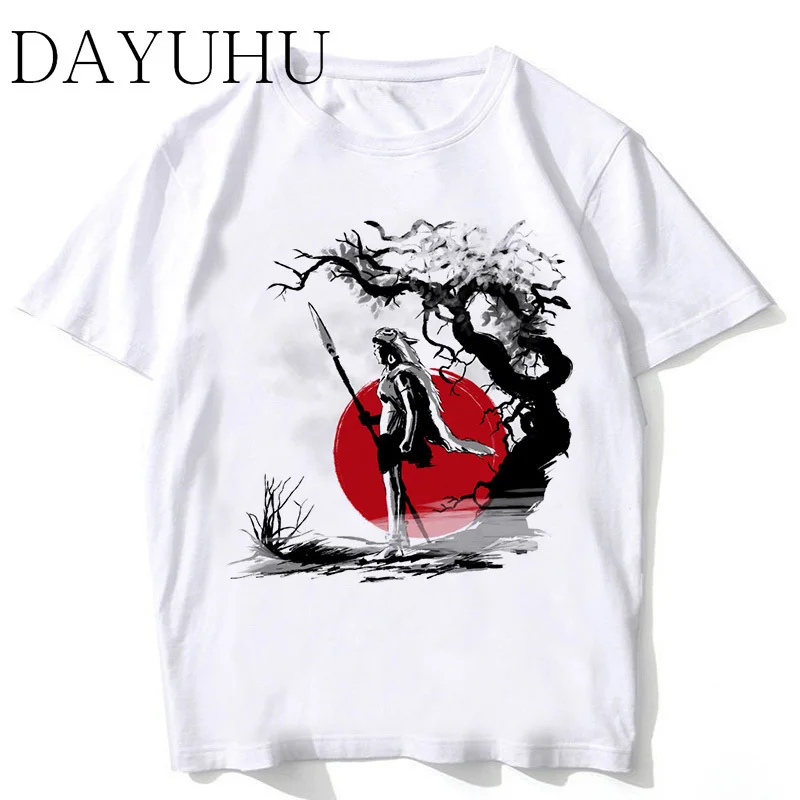 

Studio Ghibli T Shirt Men Japanese Anime Spirited Away Mononoke Printed T-shirt Funny Cartoon Top Tees Boy Tshirt Summer