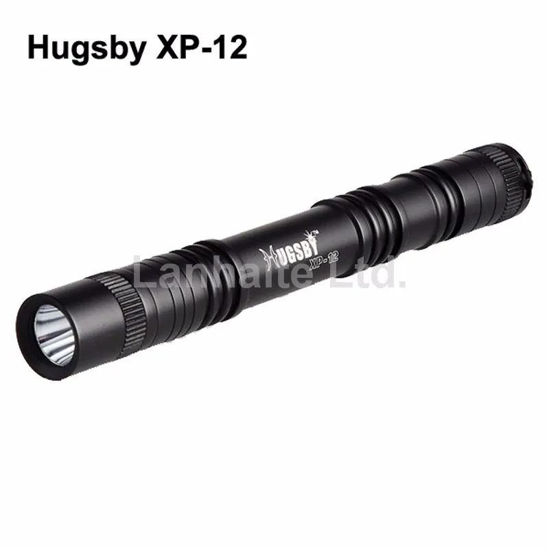 Hugsby XP-12 Cree XP-E R3 105 люмен 1-Mode светодиодный фонарик-черный (2xAA)