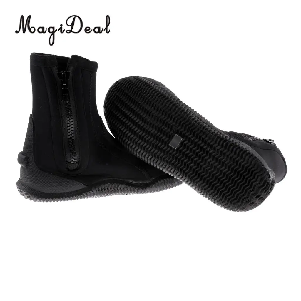 MagiDeal Professional 5mm Neoprene Wetsuit Shoes Beach Antiskid Scuba Diving Boots Snorkeling Jetski Kayak Fishing Swim Fins
