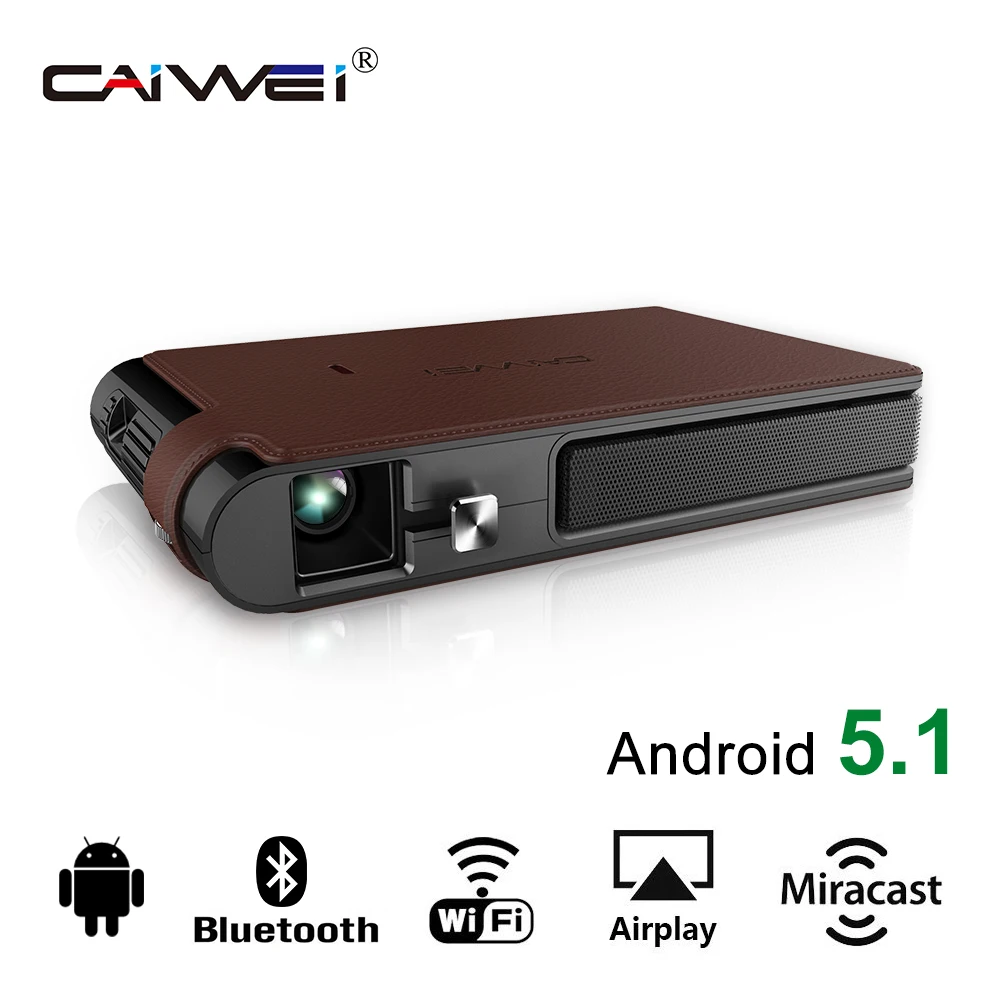 CAIWEI Digital Pocket font b Portable b font Mini DLP Projector Home Theater LCD Proyector 3D