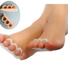 20 шт./лот силиконовый разделитель пальцев предохранительный носок перекрытия корректор bunion исправление вальгусной деформации первого пальца стопы ортопедический Молоток-гвоздодер защита для ухода за ногами
