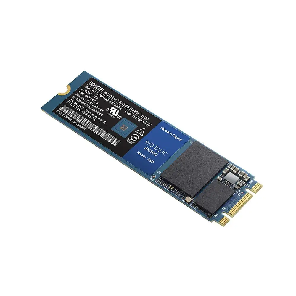 Western Digital Blue SN500 SSD накопитель 250 ГБ 500 Гб M.2 2280 NVMe PCIe Gen3* 2 Внутренний твердотельный накопитель для ПК