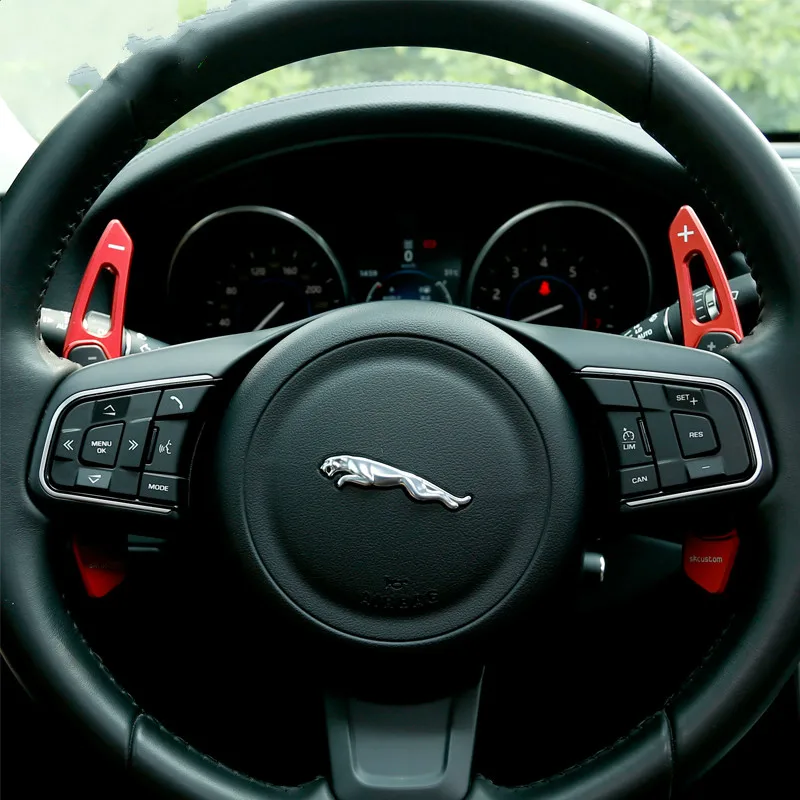 

Aluminum Steering Wheel Shift Paddle Shifter Extension For Jaguar XF/XFL XE/XEL XJ F-PACE E-PACE auto car styling