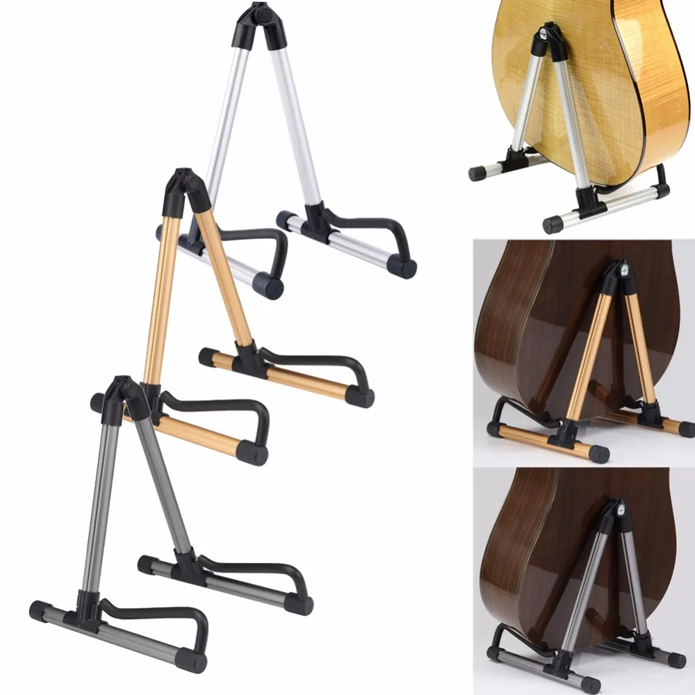 Guitar Stand Universal Folding A Frame Use For Acoustic Electric Guitars Guitar Floor Stand Holder FE5