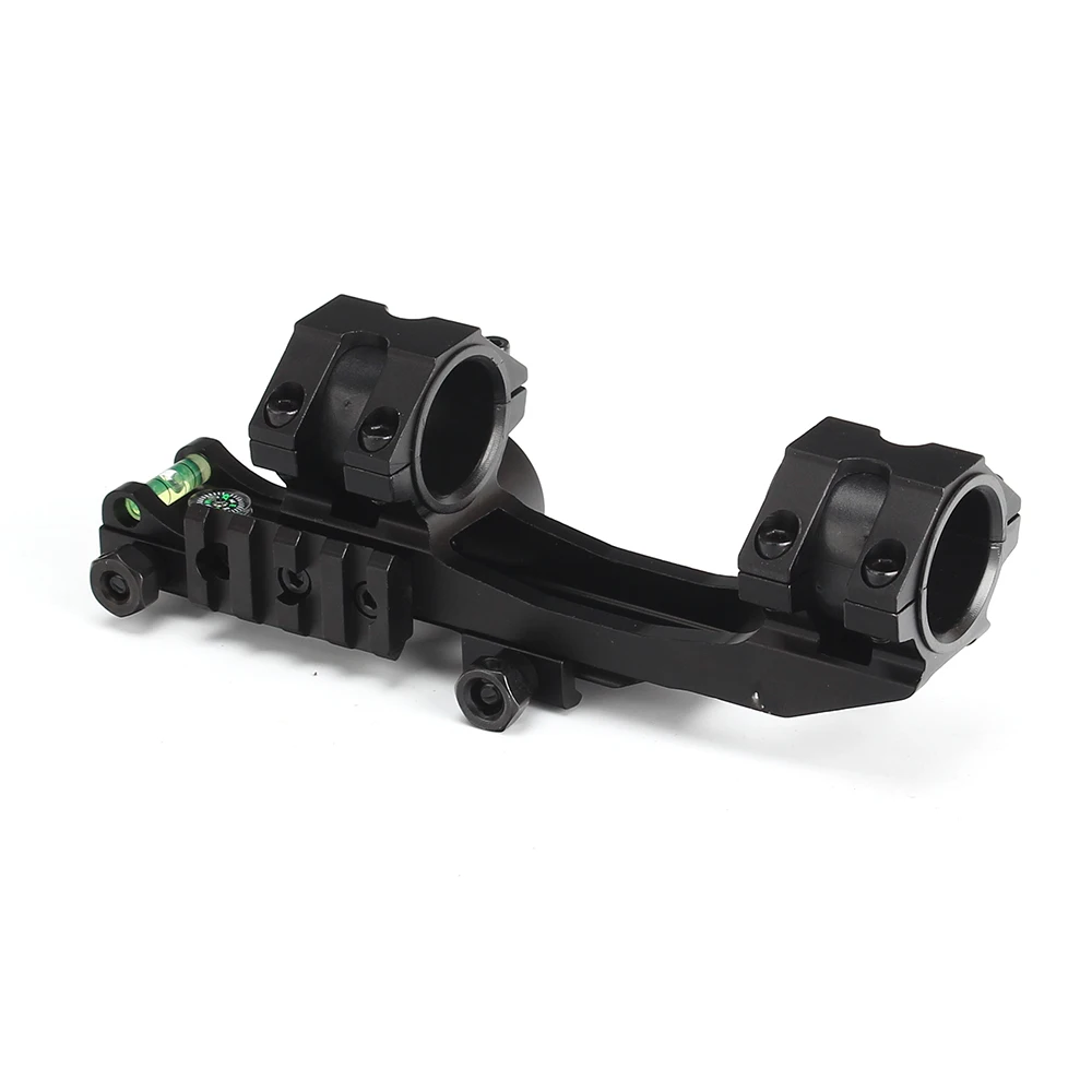 ohhunt 25.4mm 30mm Offset Bi-direction Picatinny Weaver Scope Rings Mount w Angle Cosine Indicator Kit and Bubb Level Compass (6)