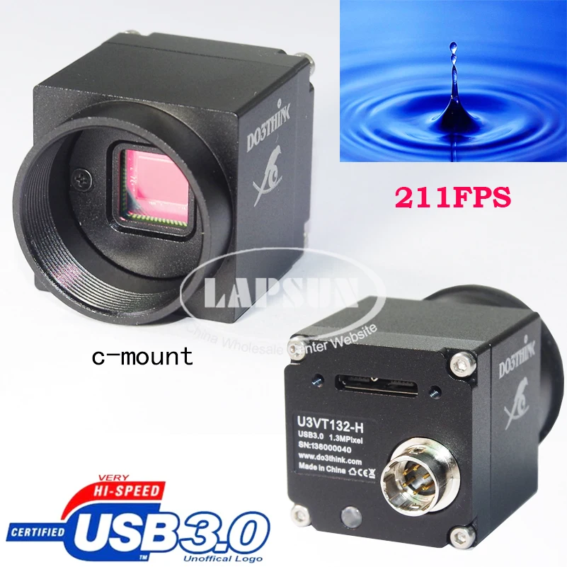 USB 3,0 высокоскоростной HD 1280*1024@ 221FPS C-mount промышленный микроскоп камера сборочная линия промышленное видение