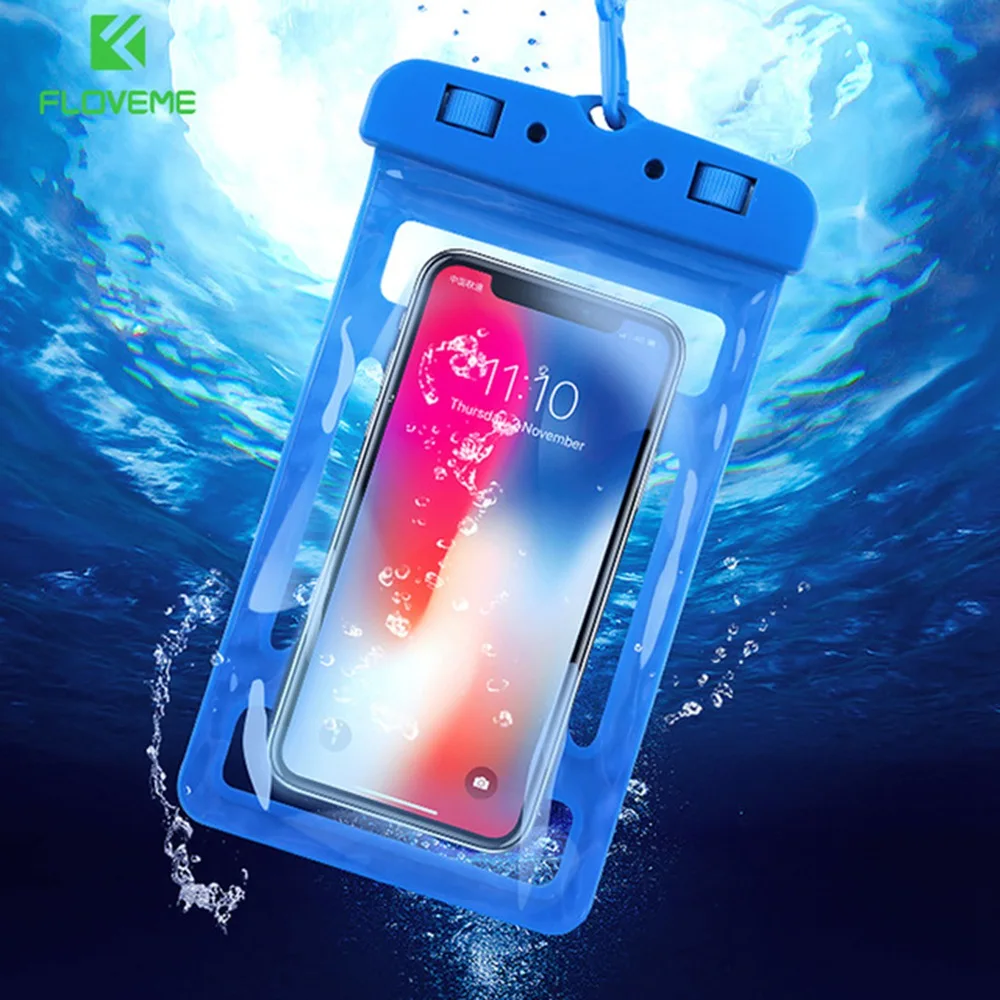 Floveme 6.2 &quotВодонепроницаемый сумка для IPhone X 8 7 6S 6 Plus 5S 5 SE Лето Подводные Clear чехол