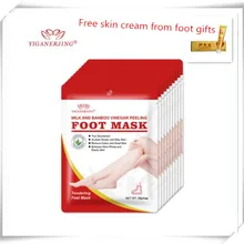 1 пакета(ов) = 2 молоко бамбуковая уксусная ног носки с масками Отшелушивание ног пилинг маска для ухода за ногами удаление омертвевшей кожи+ средства ухода за кожей Стоп Анти крем от трещин