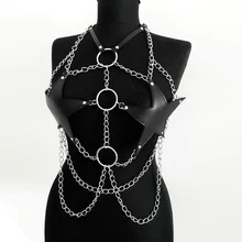 Женский сексуальный пояс-цепочка слинг Harajuku нижнее белье сексуальный топ порно пояс Fetter белье ремень готичный панк стиль PU кожа