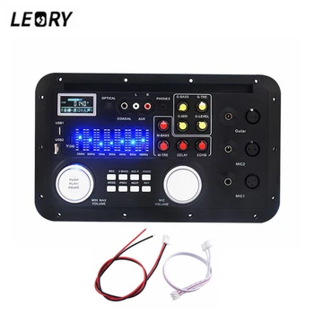 

LEORY DSP bluetooth MP3 Decoder Board Karaoke Preamp Mixer EQ Lossless Fiber Coaxial Equalizer for Home Amplifier Guitar
