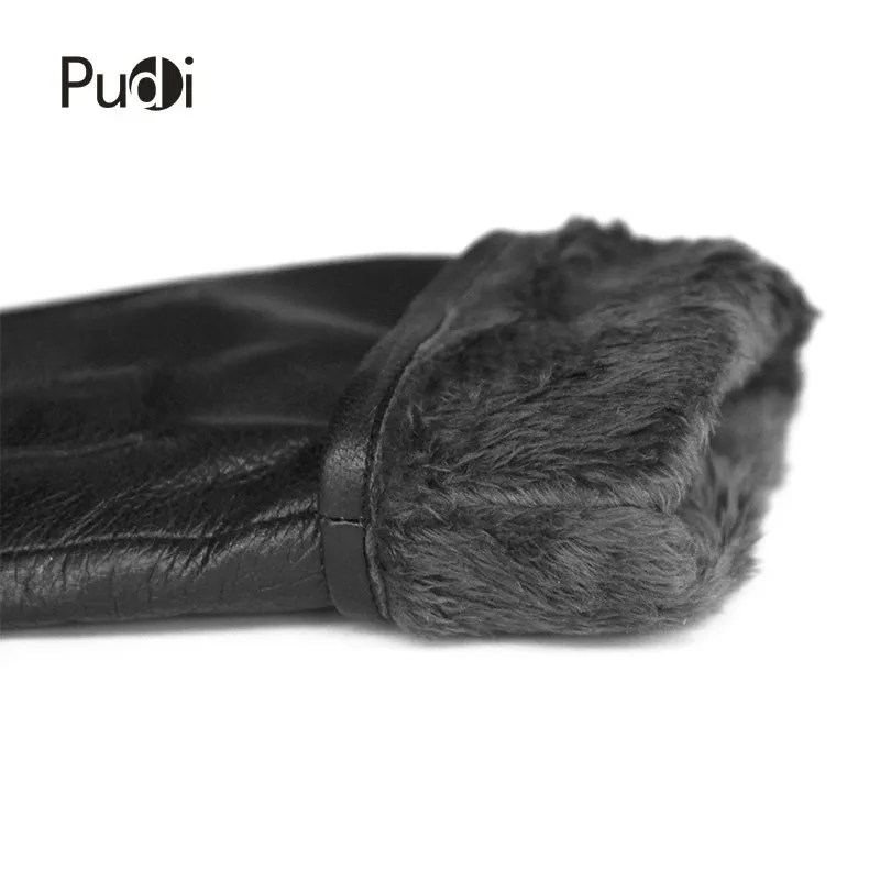 Pudi GL869 женские перчатки из натуральной кожи зима 2018 новые Модные Стильные черные