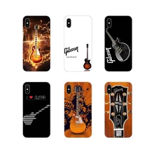 Para Samsung Galaxy S3 S4 S5 Mini S6 S7 borde S8 S9 S10 Lite Plus Nota 4 5 8 9 fundas transparentes de TPU acústicas para guitarra