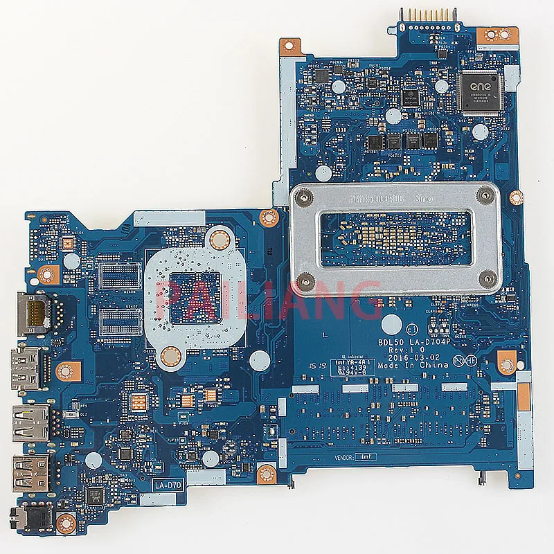 Материнская плата для ноутбука PAILIANG HP Pavilion15 AY PC системная I3 6100U 854946 601 BDL50 LA D704P