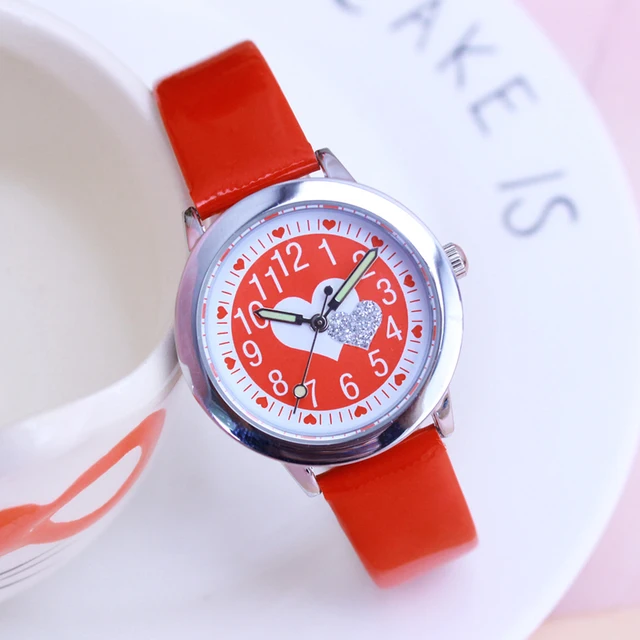 2018 women girls fashion casual heart quartz watches Luminous pointer leather-st 2018 women girls fashion casual heart quartz watches Luminous pointer leather-st