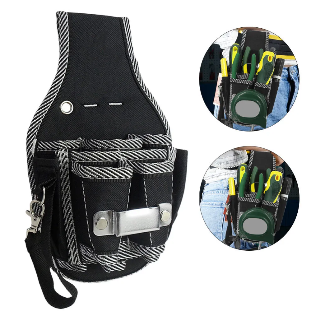 9 in 1 Screwdriver Utility Kit Holder Top Quality 600D Nylon Fabric Tool Bag Electrician Waist Pocket Tool Belt Pouch Bag