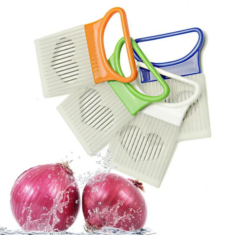 Stainless Steel Onion Slicer Tomato Vegetable Holder Cutter