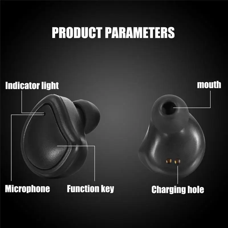 LEORY BP01 мини невидимые наушники Беспроводной bluetooth стерео наушники-вкладыши Наушники с микрофоном монофонический/бинауральные Кабриолет наушники