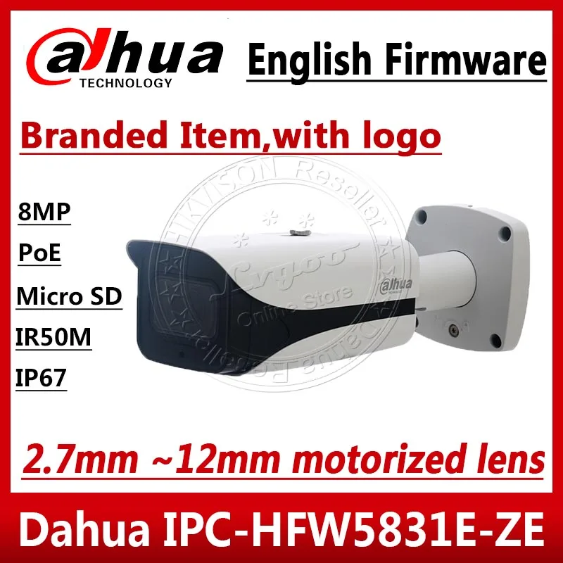 

DAHUA IPC-HFW5831E-ZE Original English version 8MP WDR IR Bullet Network Camera with POE IP67 IK10 With Logo IPC-HFW5831E-Z5E