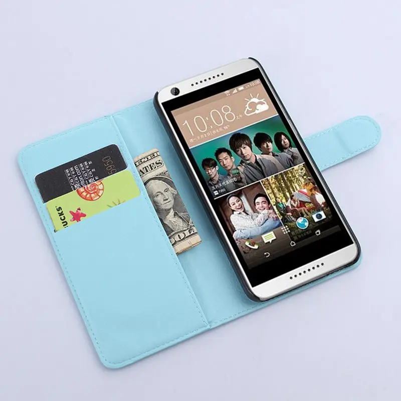 Кожаный чехол книжка с бумажником для HTC Desire 626 626S 626G Vivo Y7S IQOO Neo Z5 Z5X Z1 Pro