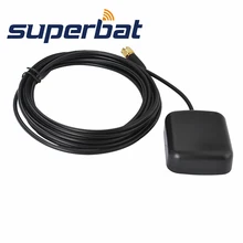 Superbat 49X39X15,8 мм gps активная антенна антенный усилитель сигнала SMA штекер разъем RG174 3 м для gps приемников мобильного автомобиля