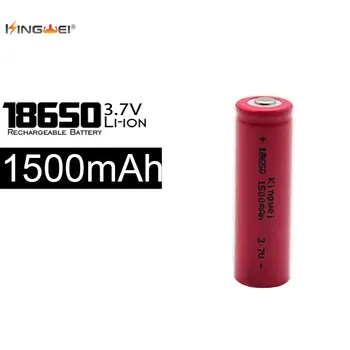 

100 Pcs KingWei Red Original Brand 18650 Li-Lon 1500mah Rechargeable Battery 3.7V Batterie
