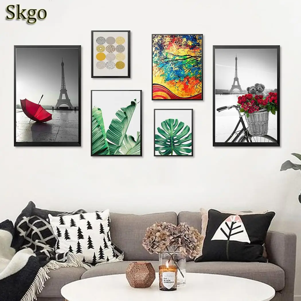 

Hotel Colorful etc Decorations Multicolor Painting Printed Painting Frameless Beautiful Square Home Home Oil
