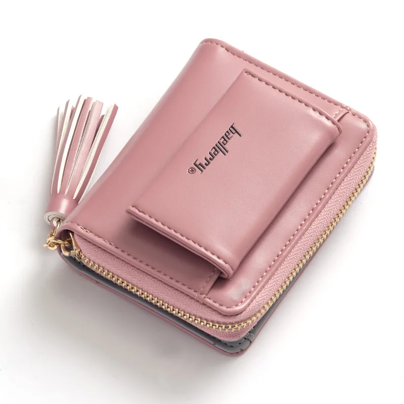 

2019 New Women's Cute Wallet Fashion Purse Leather Short Zip Wallet Coin Card Holder Soft Leather Phone Card Female Clutch