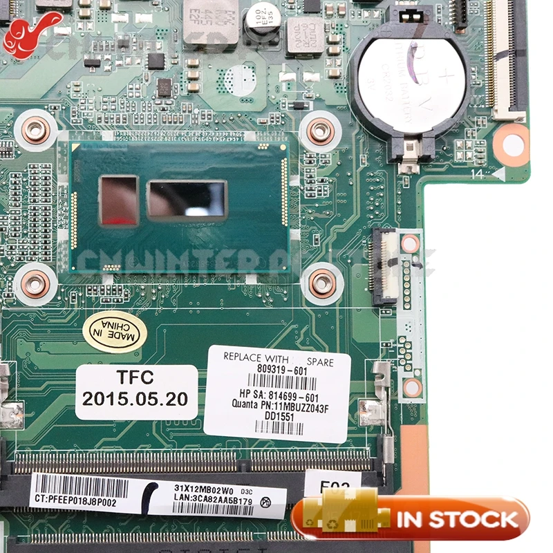 price cut  NOKOTION 809319-001 809319-501 809319-601 For HP Pavilion 17-G 17-T series Laptop Motherboard DAX12