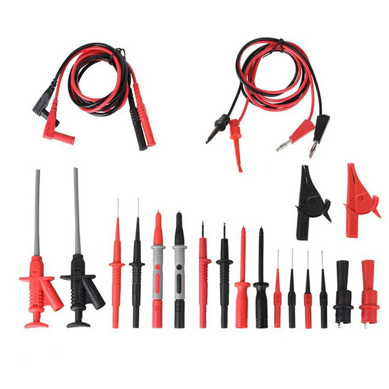 

TKDMR 20pcs/set Multimeter Test probe lead Kit Multifunctional Accessories Auto Maintenance High Precision Testing Tool