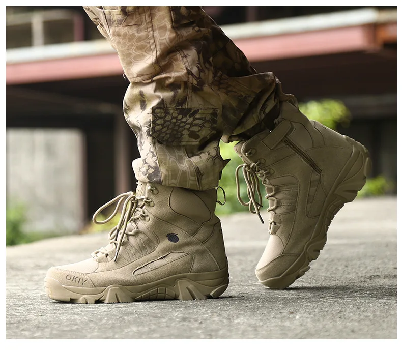 Армейские фанаты, тактические походные ботинки для пустыни, мужские уличные ботинки для альпинизма, охоты, спорта, дышащие военные тренировочные армейские ботинки