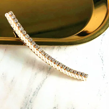 

CHIMERA Elegant Crystal Hairpins Hair Clip for Lady Girls Women Accessories Beads Pins Luxury Bridal Duckbill Barrette