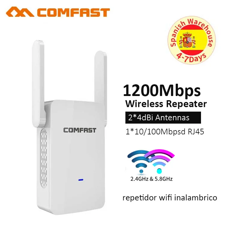 

1200Mbps High Power Wifi Extender Router/Repeater/Access Point 2.4G&5.8G Wireless wi fi Range signal repetidor wifi