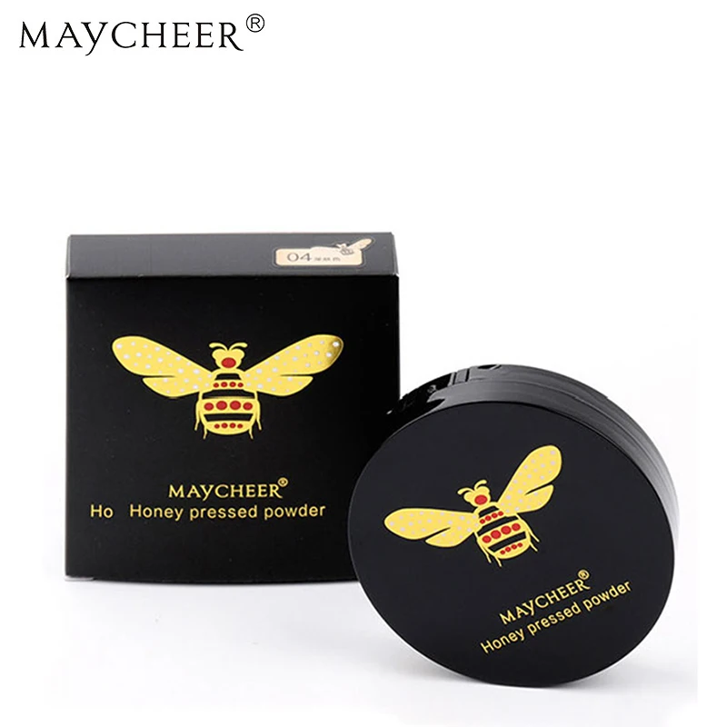 

MAYCHEER Honey Soft Translucent Compact Pressed Powder Face Contour Palette Finishing Powder Setting Makeup Bare Mineralize