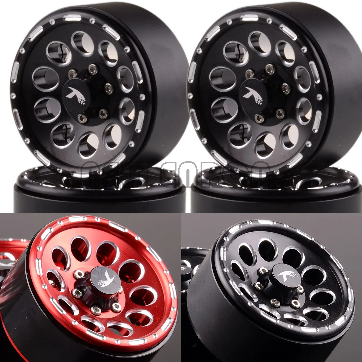 

NEW ENRON 4PCS 1.9" Metal 10 Holes Wheel Rims For RC 1/10 1:10 Rock Crawler Axial Traxxas HPI Axial SCX10 SCX10 II 90046