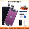 Полная сборка ЖК-дисплея для iPhone 6, модуль ЖК-дисплея с дигитайзером, сменная кнопка для дома, фронтальная камера, защитное стекло, чехол из ТПУ ► Фото 1/6