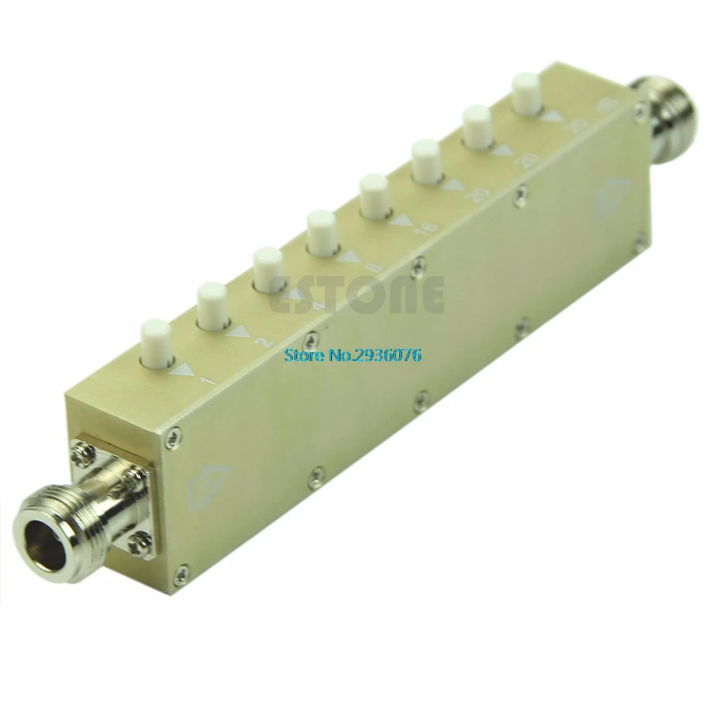 

New Adjustable Variable Attenuator N 5W 0-90dBi DC-2.5GHZ 50ohm RF Coaxial 8-key