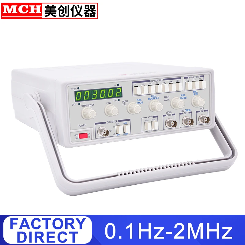 

2MHz Function Generator 0.1Hz -2MHz Digital Signal Generators with Frequency Counter High frequency Function Generator