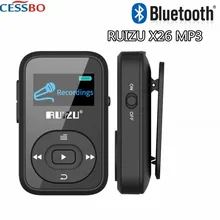 RUIZU X26 Спорт MP3 плеер 8 Гб памяти музыка Динамик s MP3 FM USB Портативный MP3 Running bluetooth-динамик с чтения электронных книг