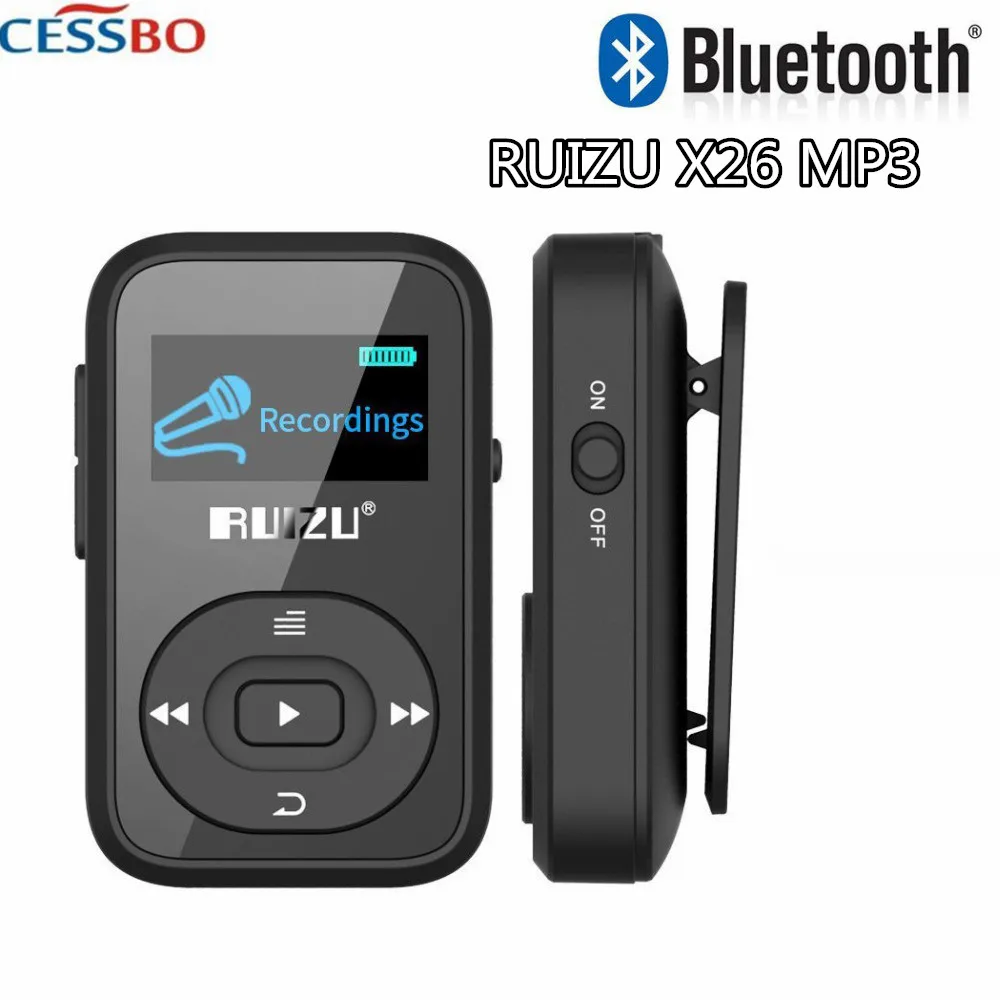 

RUIZU X26 Sport MP3 Player 8GB Memory Music Speakers MP3 FM USB Portable MP3 Running Bluetooth Music Speaker with E-Book Reading