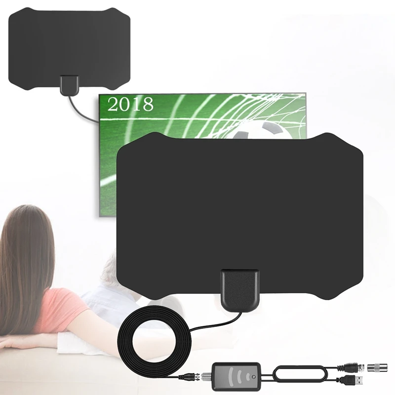 

USB Ultra Strong Signal Indoor Digital TV HDTV Reception Antenna for 4K VHF UHF