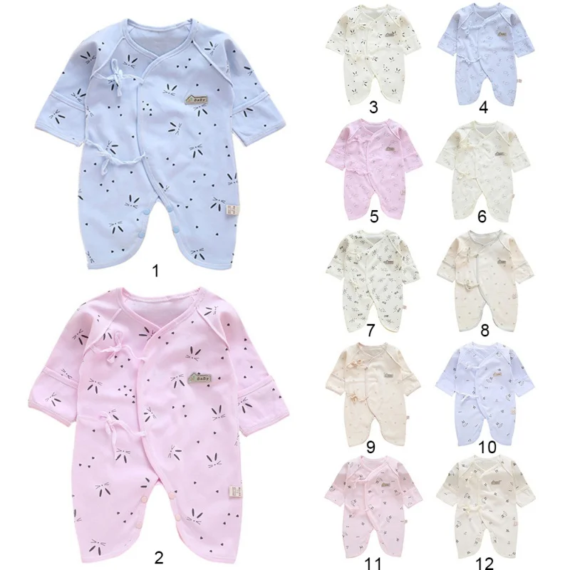 

Autumn Newborn Baby Cute Romper Long Sleeves Cotton Baby Pajamas Cartoon Printed Baby Girls Boys Clothes 0-3M