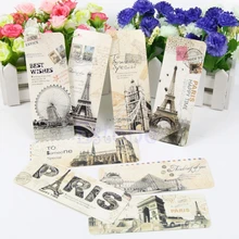 30x Франция Париж Эйфелева башня различные европейские сцены старинные закладки набор