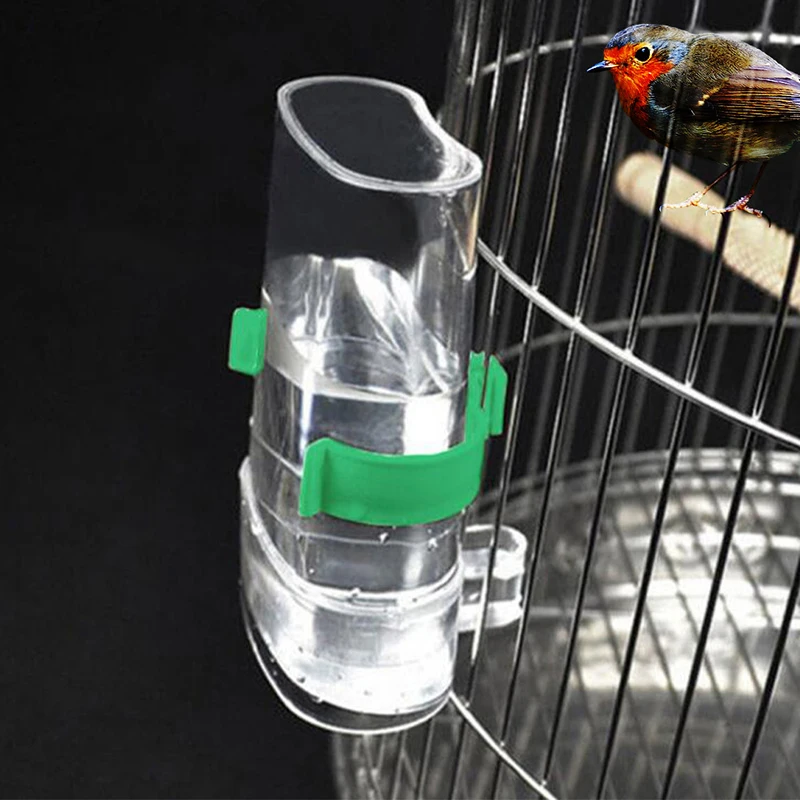 

Automatic New Tools Store Water Bird Feeder Food Water Feeding Drinker Parrot Pet Dispenser Cage Clipparrot Sparrow Birdcage