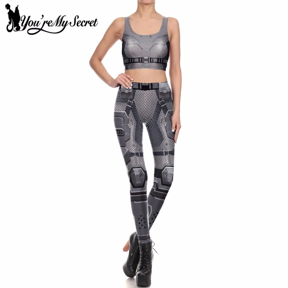 

[You're My Secret] Hero Gray Women Comics Cosplay Leggings Women Fitness Leggins Armor Digital Printed Fitness Mujer Leggings