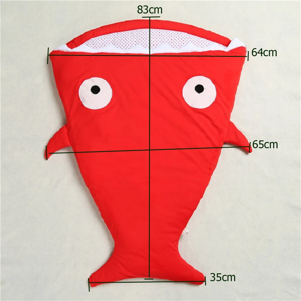 Новые очаровательные детские спальный мешок в виде акулы звезды коляски кровать одеяло обертывание Winer новорожденных мальчиков и девочек дети теплые спальные мешки