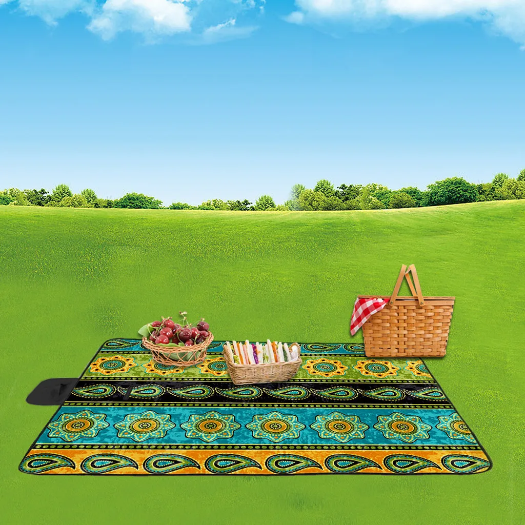 2019 Easter Handle Design 3D Digital Printing Full Polyester Oxford Cloth Picnic Mat camping mat Beac luftmatratze | Спорт и