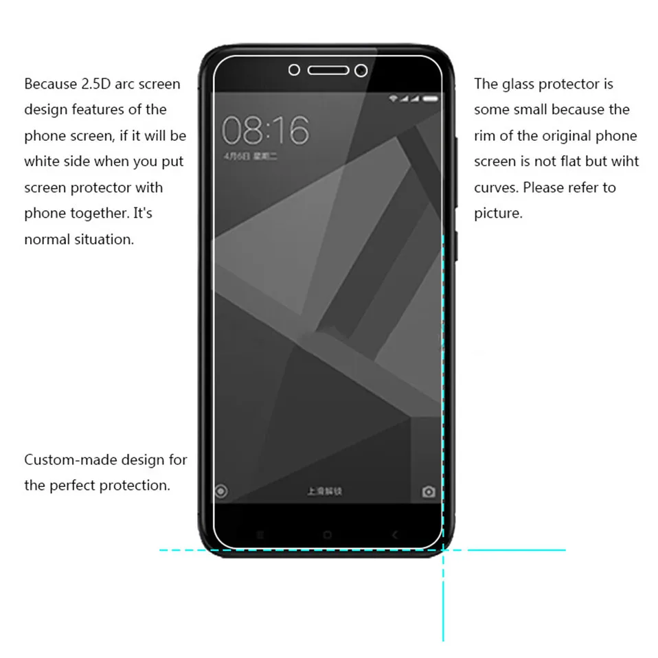 Tempered Glass For Xiaomi Redmi 6 Pro 6A 4X S2 5 Pro 5A 03