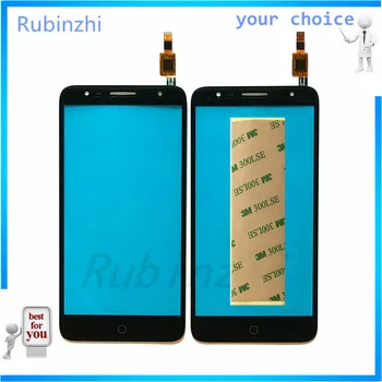 

RUBINZHI Touch Screen Sensor Panel For Alcatel one Touch Pop 4 plus OT5056 5056 5056A Touch Screen Glass Digitizer Glass+tape