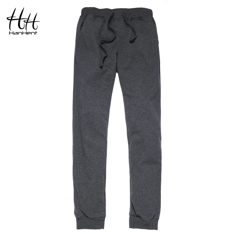 HanHent New Casual Sweatpants Men Drawstring Jogger Pants High Quality
